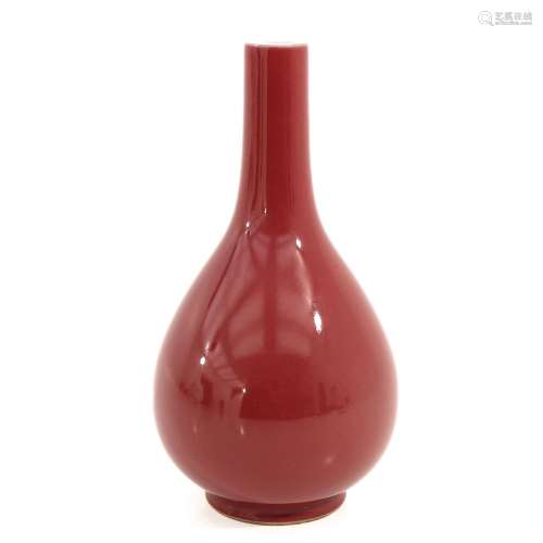 A Sang de Boeuf Decor Vase