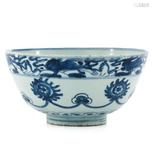 A Blue and White Ming Bowl
