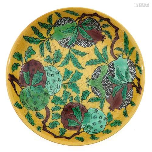 A Polychrome Decor Dish