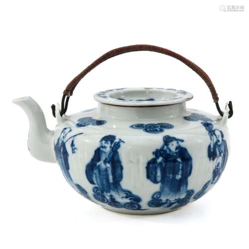 A Blue and White Teapot