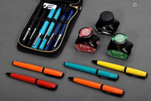 16 Various writing utensils Faber Castell: 5 fountain pens 5...