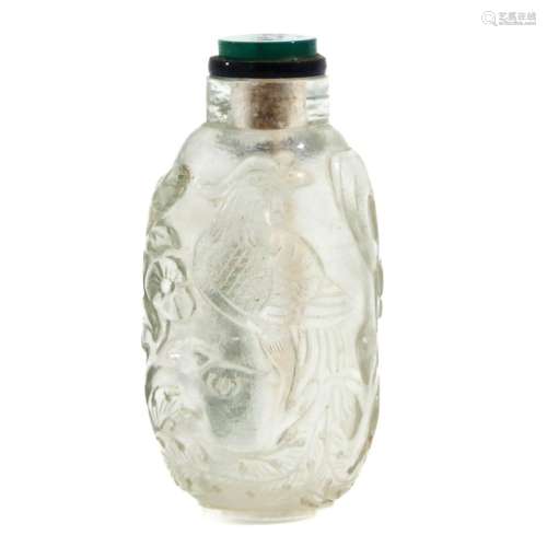 A Mountain Crystal Snuff Bottle