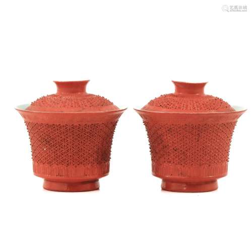 A Pair of Cups with Covers