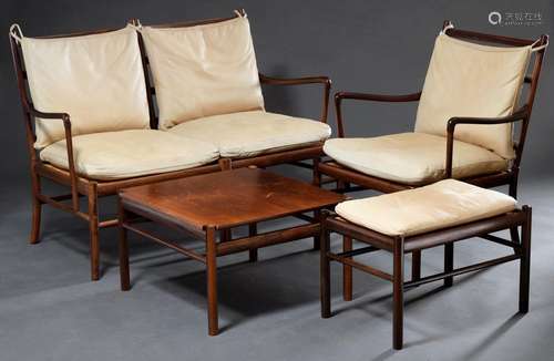 4 pieces Ole Wanscher (1903-1985) "Colonial" suite...