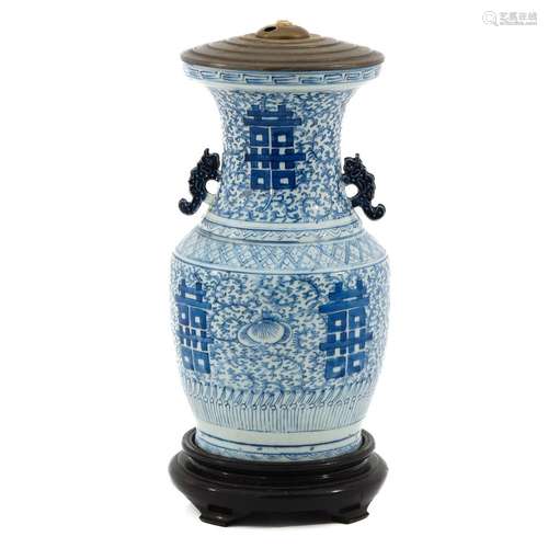 A Blue and White Vase