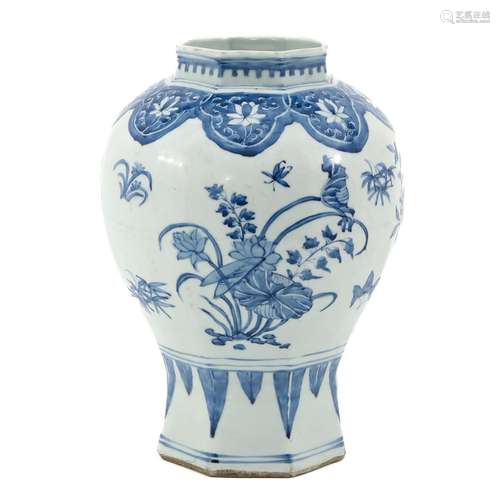 A Blue and White Jar