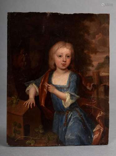 Unknown painter of the 17th/18th c. "Portrait of a boy ...