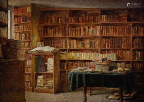 Buron H. Cantor (?) "Library" c. 1880