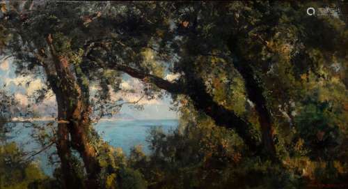 Bracht Eugen (1842-1921) "Coastal area near Rapallo&quo...