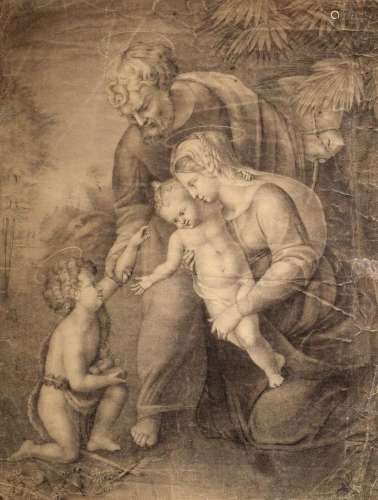 Unknown artist of the 19th c. "Holy Family"