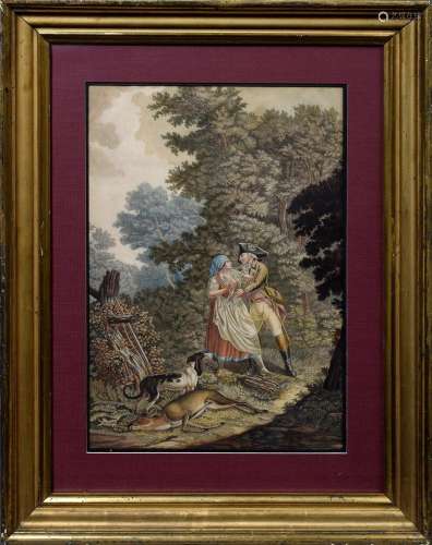 Unknown master of the late 18th c. "Loving huntsman&quo...