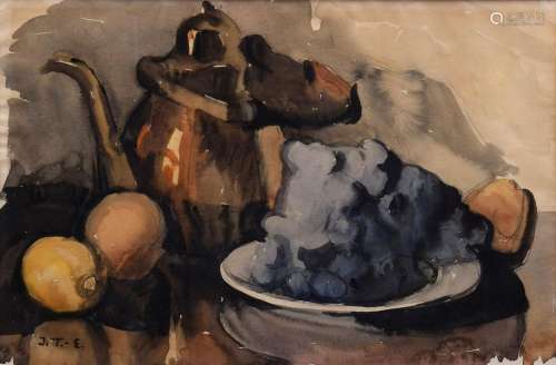 Tesdorpf-Edens Ilse (1892-1966) "Still life with jug an...