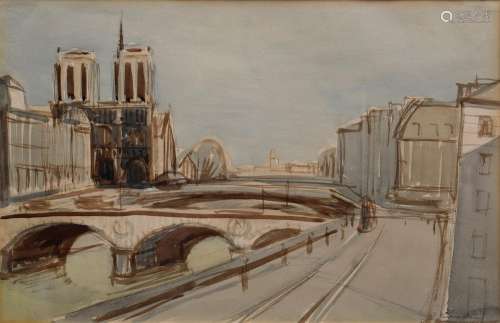 Kronenberg Fritz (1901-1960) "Notre Dame - Paris" ...