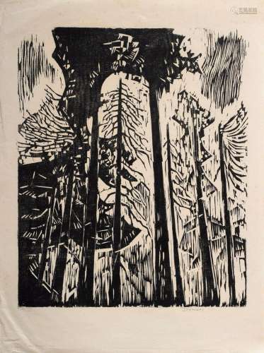 Drewes Werner (1899-1985) "Tall Trees" 1957