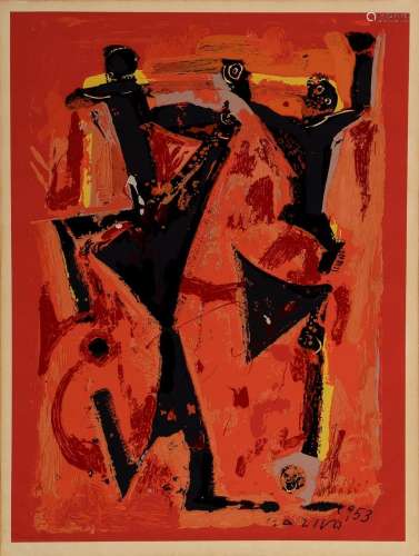 Marini Marino (1901-1980) "Figure Colorate" 1953