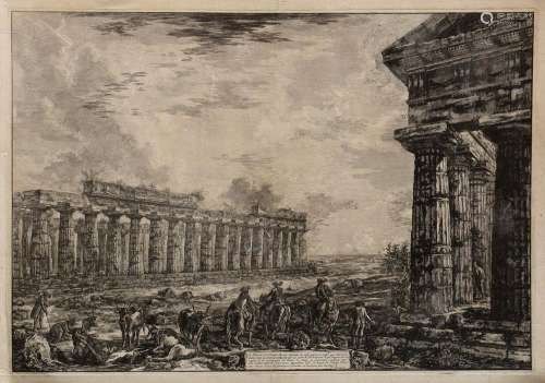 Piranesi Giovanni Battista (1720-1778) "Hera Temple in ...