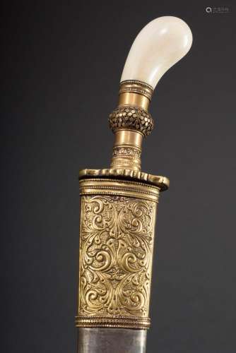 Filipino punal kris or ceremonial dagger with traditional bl...