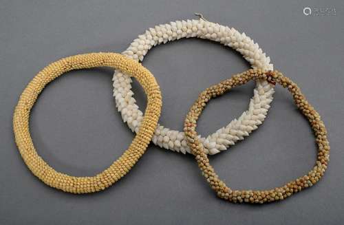 3 Various South Sea shell wreaths from the estate of Margare...