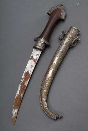 Arabic curved dagger "Koummya" with double-edged b...