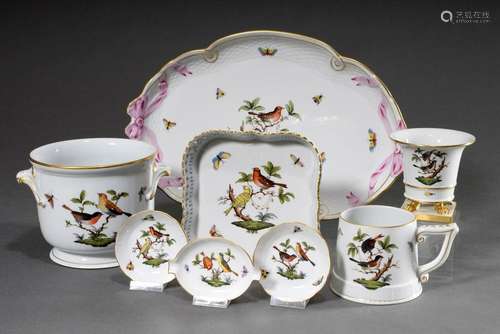 8 Various pieces of Herend "Rothschild" porcelain ...