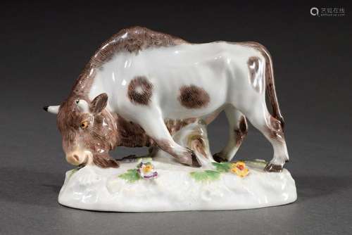 Meissen figure "Auerochs" soft coloured painted