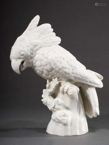 Nymphenburg "Cockatoo with closed wings" white por...