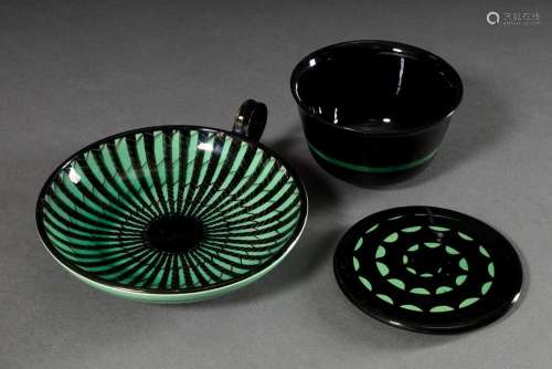 2 Various Bollhagen Hedwig (1907-2001) Ceramics with black/g...