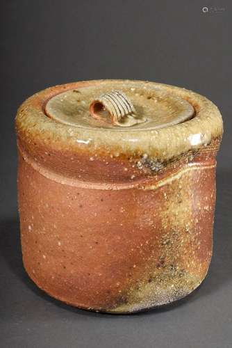 Kollwitz Jan (*1960) Lidded pot in raku firing after Japanes...