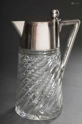 Large crystal juice jug "Kalte Ente" (Cold Duck) w...