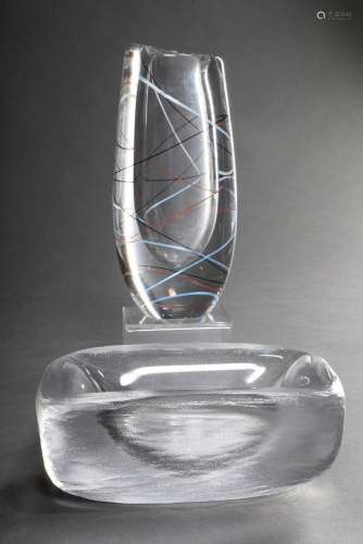 2 Various Midcentury glass objects after designs by Vicke Li...