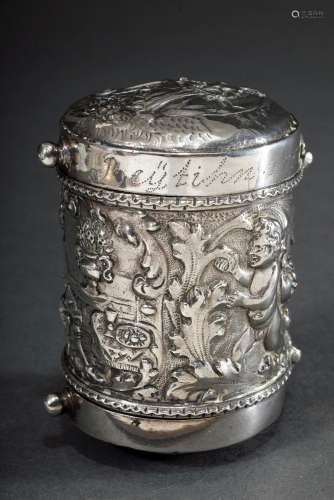 Rare double-sided thaler box with chased and chiselled wall ...