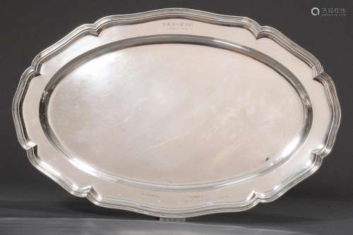 Oval plate "Chippendale" with inscription "N....