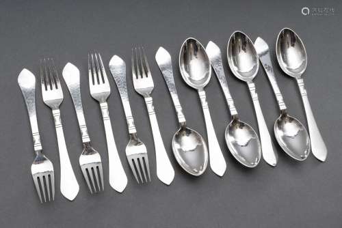 12 pieces Georg Jensen cutlery "Continental" with ...