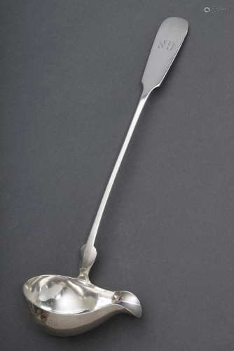 Bowl ladle "Spatenmuster" with monogram "G.S....