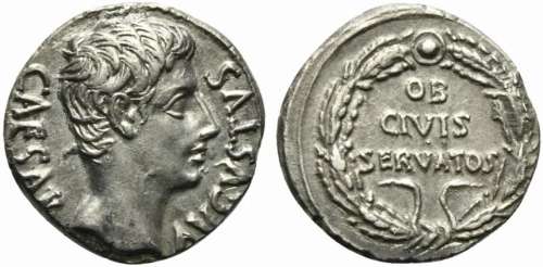 Augustus (27 BC - AD 14), Denarius, Spanish mint (Colonia Pa...