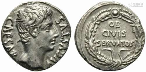 Augustus (27 BC - AD 14), Denarius, Spanish mint (Colonia Pa...