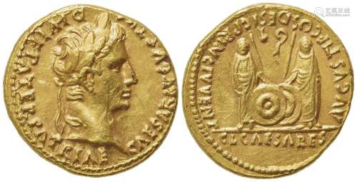 Augustus (27 BC - AD 14), Aureus, Lugdunum, 2 BC - AD 4; AV ...