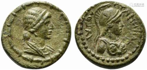 Livia, wife of Augustus, Bronze, Cilicia: Tarsus, after AD 2...