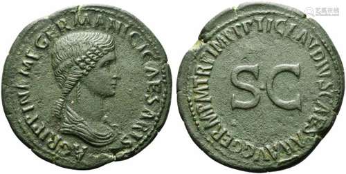 Agrippina Senior, wife of Germanicus and mother of Caligula,...