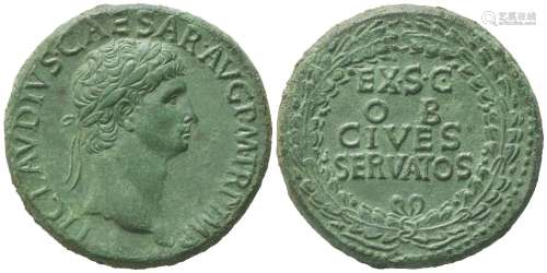 Claudius (41-54), Sestertius, Rome, AD 41-50; AE (g 27,47; m...