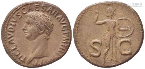 Claudius (41-54), As, Rome, ca. AD 50-54; AE (g 11,36; mm 29...