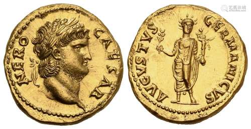 Nero (54-68), Aureus, Rome, AD 64-68; AV (g 7,34; mm 19; h 6...