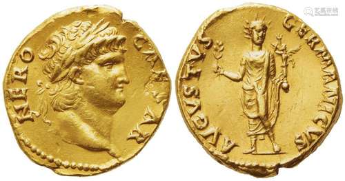 Nero (54-68), Aureus, Rome, AD 64-68; AV (g 7,35; mm 18; h 6...