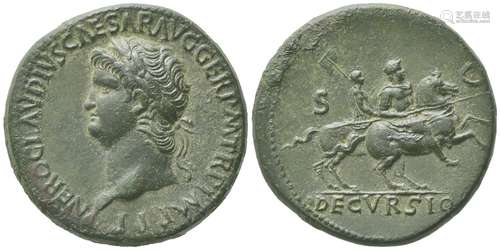 Nero (54-68), Sestertius, Rome, ca. AD 64; AE (g 26,83; mm 3...