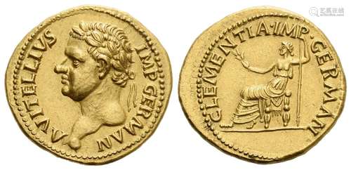 Vitellius (69), Aureus, Spanish mint: Tarraco (?), January -...