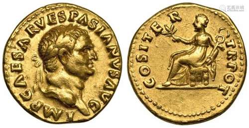 Vespasian (69-79), Aureus, Rome, AD 69-70; AV (g 7,26; mm 19...