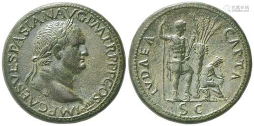 Vespasian (69-79), Sestertius, Rome, AD 71; AE (g 25,96; mm ...