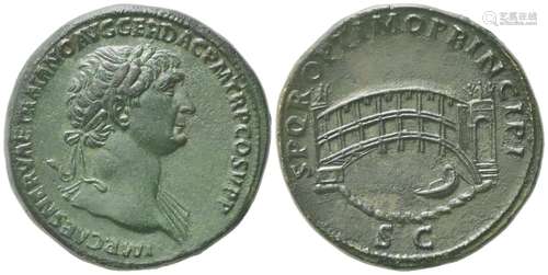 Trajan (98-117), Sestertius, Rome, AD 103-111; AE (g 28,71; ...