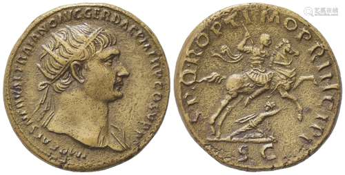 Trajan (98-117), Dupondius, Rome, AD 103-111; AE (g 14,27; m...