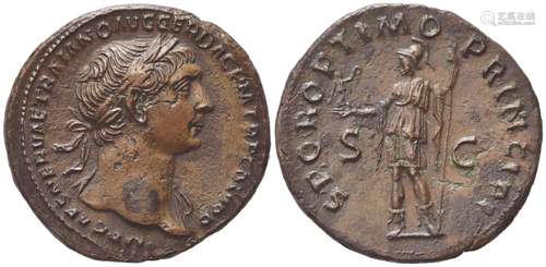 Trajan (98-117), As, Rome, AD 105; AE (g 7,78; mm 28; h 6); ...